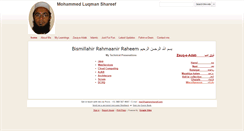 Desktop Screenshot of luqmanshareef.com